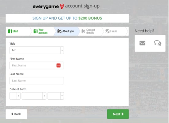 Sports Betting Canada Registration Step 4