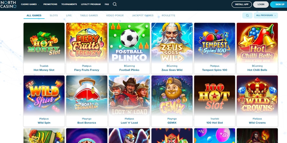 North Casino Interface