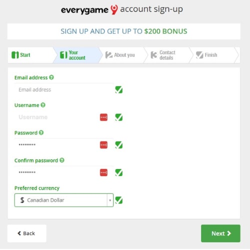 Online Poker Canada Registration Step 3