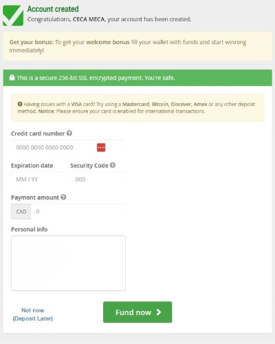 Online Poker Canada Registration Step 6