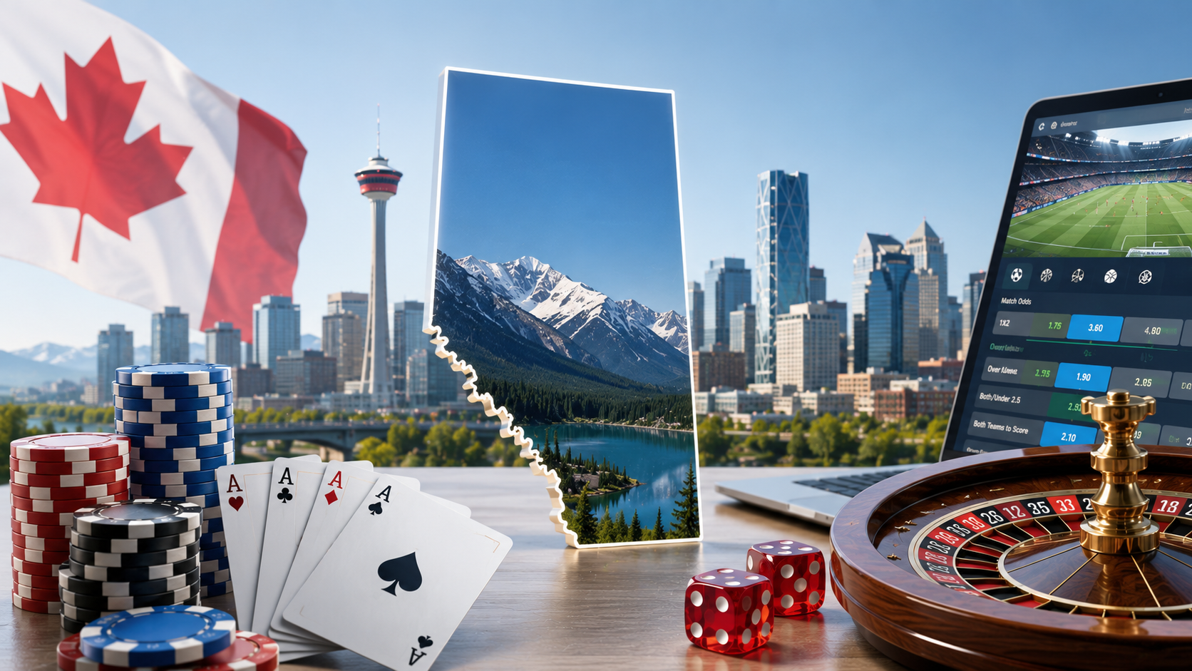 editorial feature image for a gambling industry news article. Alberta
